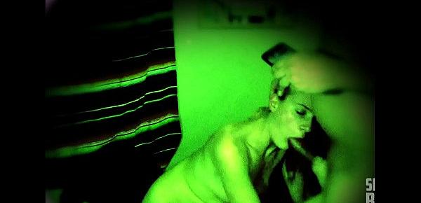  SPYCAM - Night vision - Sex and orgasms, fucking a barely legal teen